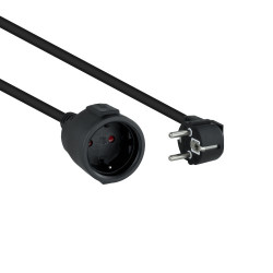 Nanocable Cable de Alimentación Alargador, Negro, 10 m | APLIUM