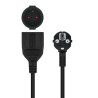 Nanocable Cable de Alimentación Alargador, Negro, 10 m | APLIUM