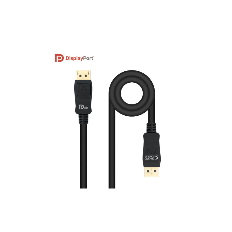 Nanocable Cable DISPLAYPORT 1.4 CERTIFICADO VESA, DP/M – DP/ | APLIUM