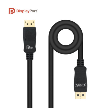 Nanocable Cable DISPLAYPORT 1.4 CERTIFICADO VESA, DP/M – DP/ | APLIUM