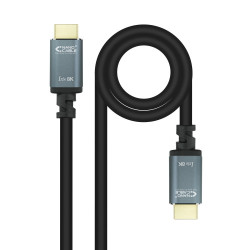 Nanocable Cable HDMI 2.1 IRIS 8K A/M-A/M, Negro, 0.5 m | APLIUM