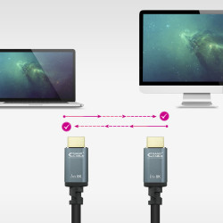 Nanocable Cable HDMI 2.1 IRIS 8K A/M-A/M, Negro, 0.5 m | APLIUM