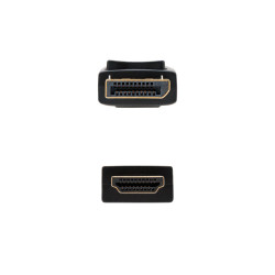 Nanocable Cable Conversor DISPLAYPORT a HDMI, DP/M - HDMI/M, | APLIUM