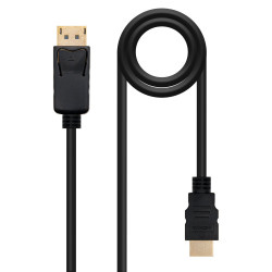 Nanocable Cable Conversor DISPLAYPORT a HDMI, DP/M - HDMI/M, | APLIUM
