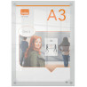 Portaposter Acrílico Transparente Mural A3 Nobo 1915590 | APLIUM