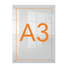 Portaposter Acrílico Transparente Mural A3 Nobo 1915590 | APLIUM