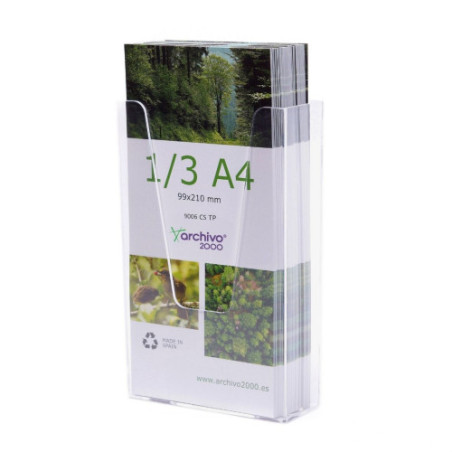 PORTAFOLLETOS MURAL PREMIUM 1/3 A4 VERTICAL 45x115x180MM ARC | APLIUM