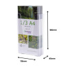 PORTAFOLLETOS MURAL PREMIUM 1/3 A4 VERTICAL 45x115x180MM ARC | APLIUM