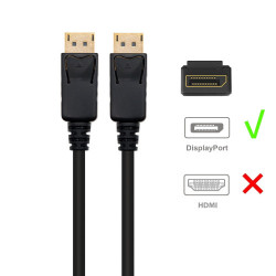 Ewent EC1411 cable DisplayPort 2 m Negro | APLIUM