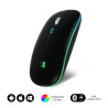 Ratón Óptico Inalámbrico 2.4G Y Bt Rgb LED Dual Flat Mouse B | APLIUM