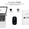 Ratón Óptico Inalámbrico 2.4G Y Bt Rgb LED Dual Flat Mouse B | APLIUM