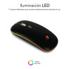 Ratón Óptico Inalámbrico 2.4G Y Bt Rgb LED Dual Flat Mouse B | APLIUM