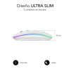 Ratón Óptico Inalámbrico 2.4G Y Bt Rgb LED Dual Flat Mouse W | APLIUM
