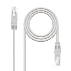 Nanocable Cable de red latiguillo RJ45 Cat.6 UTP AWG24, Gris | APLIUM