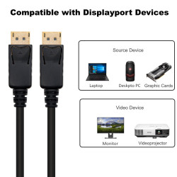 Ewent EC1406 cable DisplayPort 2 m Negro | APLIUM