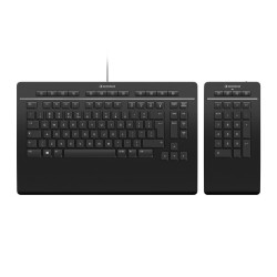 3Dconnexion Keyboard Pro with Numpad teclado USB Negro | APLIUM