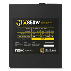 NOX HUMMER X 850W PLUS GOLD unidad de fuente de alimentación | APLIUM
