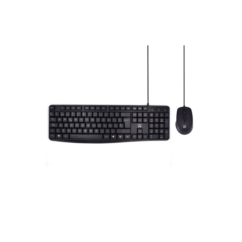 Ewent EW3006 teclado USB QWERTY Español Negro | APLIUM