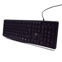 Ewent EW3001 teclado USB QWERTY Español Negro | APLIUM