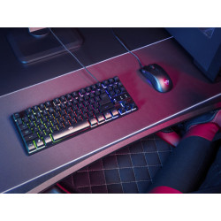Trust GXT 833 Thado teclado USB Español Negro, Plata | APLIUM