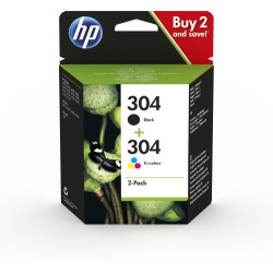 HP Paquete de 2 cartuchos de tinta Original 304 negro/tricol | APLIUM
