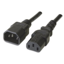 Ewent EW-190200-020-N-P cable de transmisión Negro 1,8 m C14 | APLIUM