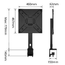 Ewent EW1543 soporte para TV 139,7 cm (55") Negro | APLIUM