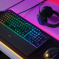 Teclado Steelseries Apex 3 (PORTUGUES) (64804) | APLIUM
