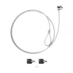 TooQ TQCLKC0025 cable antirrobo Plata 1,5 m | APLIUM