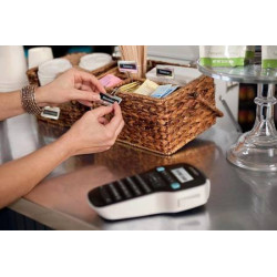 Rotuladora Labermanager 160 + 3 Cintas D1 12MM NEGRO/BLANCO | APLIUM