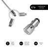 SUBBLIM Cargador Coche 2xUSB Dual Car Charger Alum 2.4A + Ca | APLIUM