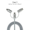 SUBBLIM Cargador Coche 2xUSB Dual Car Charger Alum 2.4A + Ca | APLIUM