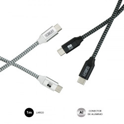 Subblim Pack 2 Cables USB Tipo Usb-c A Usb-c 1 M BLACK/SILVE | APLIUM