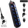 Ewent EW3851 limitador de tensión Negro 6 salidas AC 220 V 1 | APLIUM