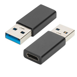 Ewent EW9650 cable gender changer USB Type-A USB Tipo C Negr | APLIUM