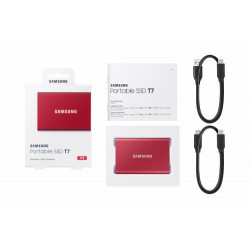 Samsung Portable SSD T7 1000 GB Rojo | APLIUM