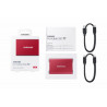 Samsung Portable SSD T7 1000 GB Rojo | APLIUM