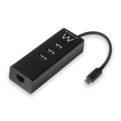 Ewent EW1141 hub de interfaz USB 3.2 Gen 1 (3.1 Gen 1) Type- | APLIUM
