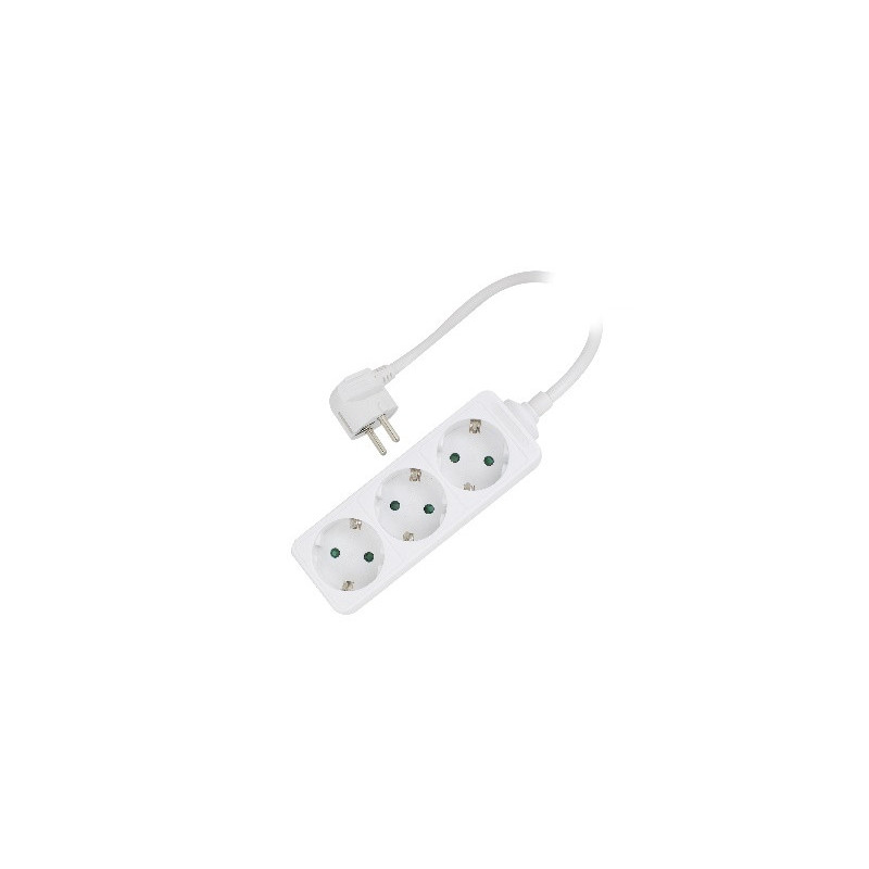 Ewent EW3958 base múltiple 1,5 m 3 salidas AC Interior Blanc | APLIUM