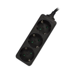 Ewent EW3959 base múltiple 1,5 m 3 salidas AC Interior Negro | APLIUM
