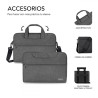 SUBBLIM Funda Ordenador Business Laptop Sleeve 13,3-14" Grey | APLIUM