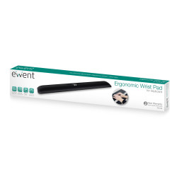 Ewent EW3180 descansa muñecas Poliéster, Caucho Negro | APLIUM