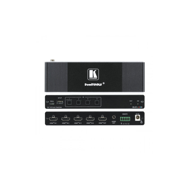 Kramer Selector VS-411X Automático 4K Hdr HDMI 4X1 | APLIUM
