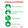 Señales Adhesivos Preimpreso "CONSEJO Para ESTORNUDAR" Sobre | APLIUM