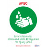 Señales Adhesivos Preimpreso "LAVARSE Las MANOS" Sobre De 2 | APLIUM