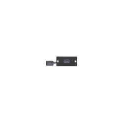 WU3-AA(B). Wall Plate Insert USB 3.0 (A/A) Black | APLIUM