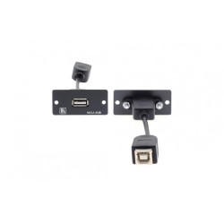 Wu-ab Wall Plate Insert - Grey Wall Plate Insert - USB (A/B) | APLIUM