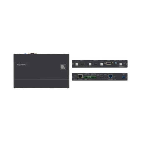DIP-20 4K60 4:2:0 HDMI/VGA Auto Switcher PoE Provider Hdbase | APLIUM