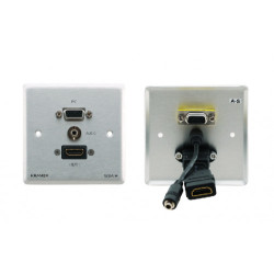 Wxa-h Wall Plate VGA + 3.5MM + HDMI | APLIUM