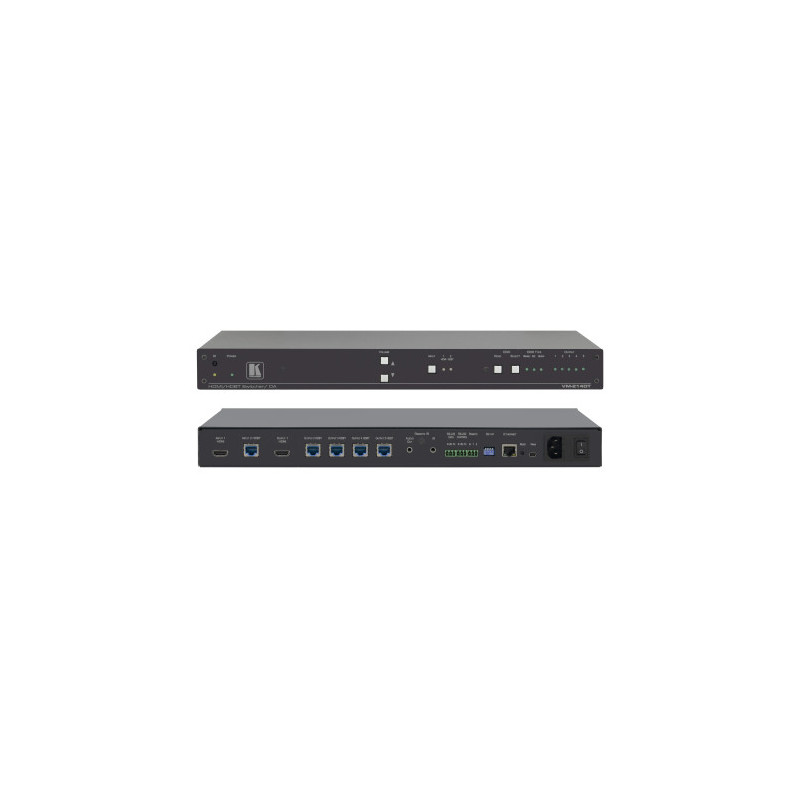 VM-214DT. 2X1:4 4K60 4:2:0 HDMI Extendedreach Hdbaset Audio | APLIUM